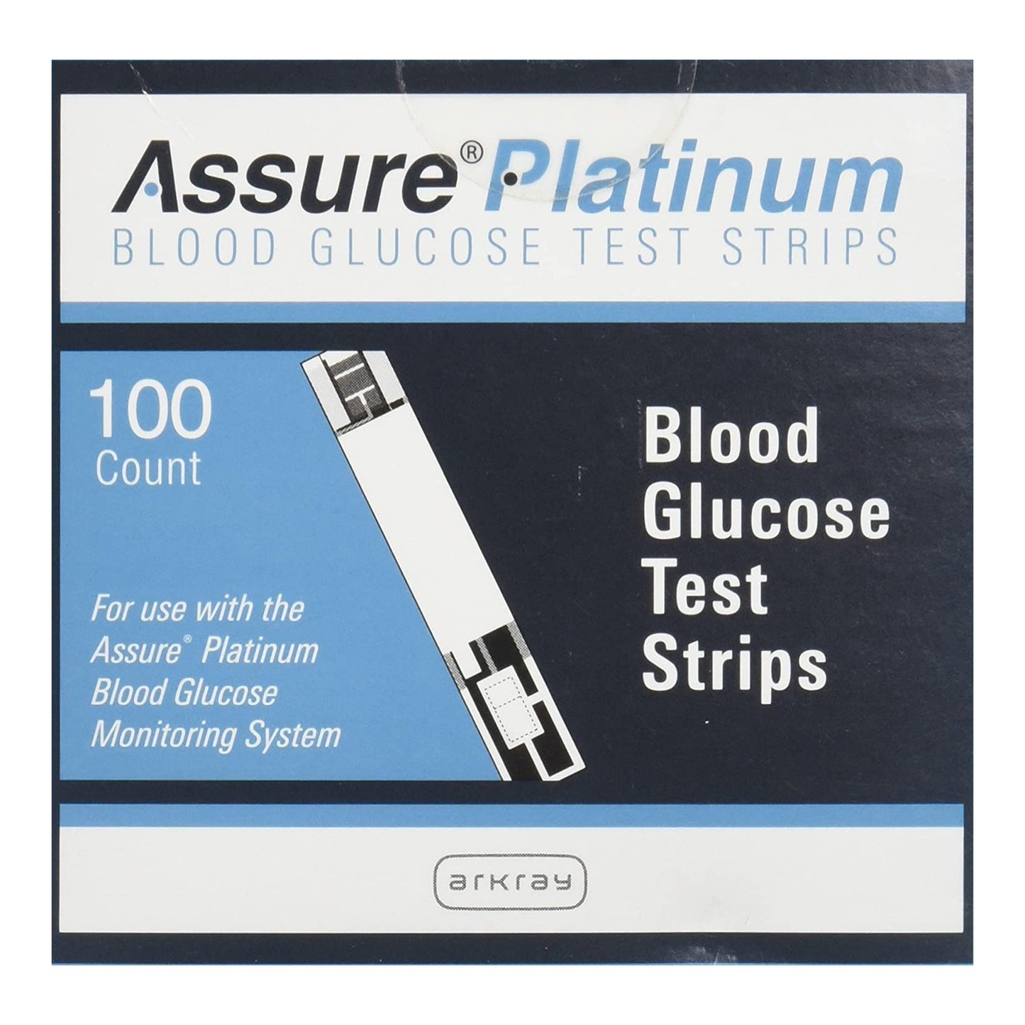 TEST STRIP, BLD GLUC ASSURE PLATINUM (100/BX 6BX/C