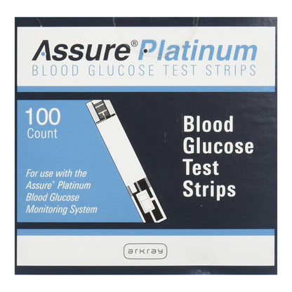 TEST STRIP, BLD GLUC ASSURE PLATINUM (100/BX 6BX/C