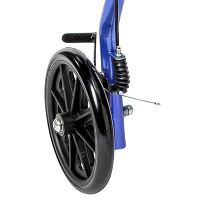 ROLLATOR, BARIATRIC FLDING STEEL 8" WHEELS BLU 500LB (1/CS)