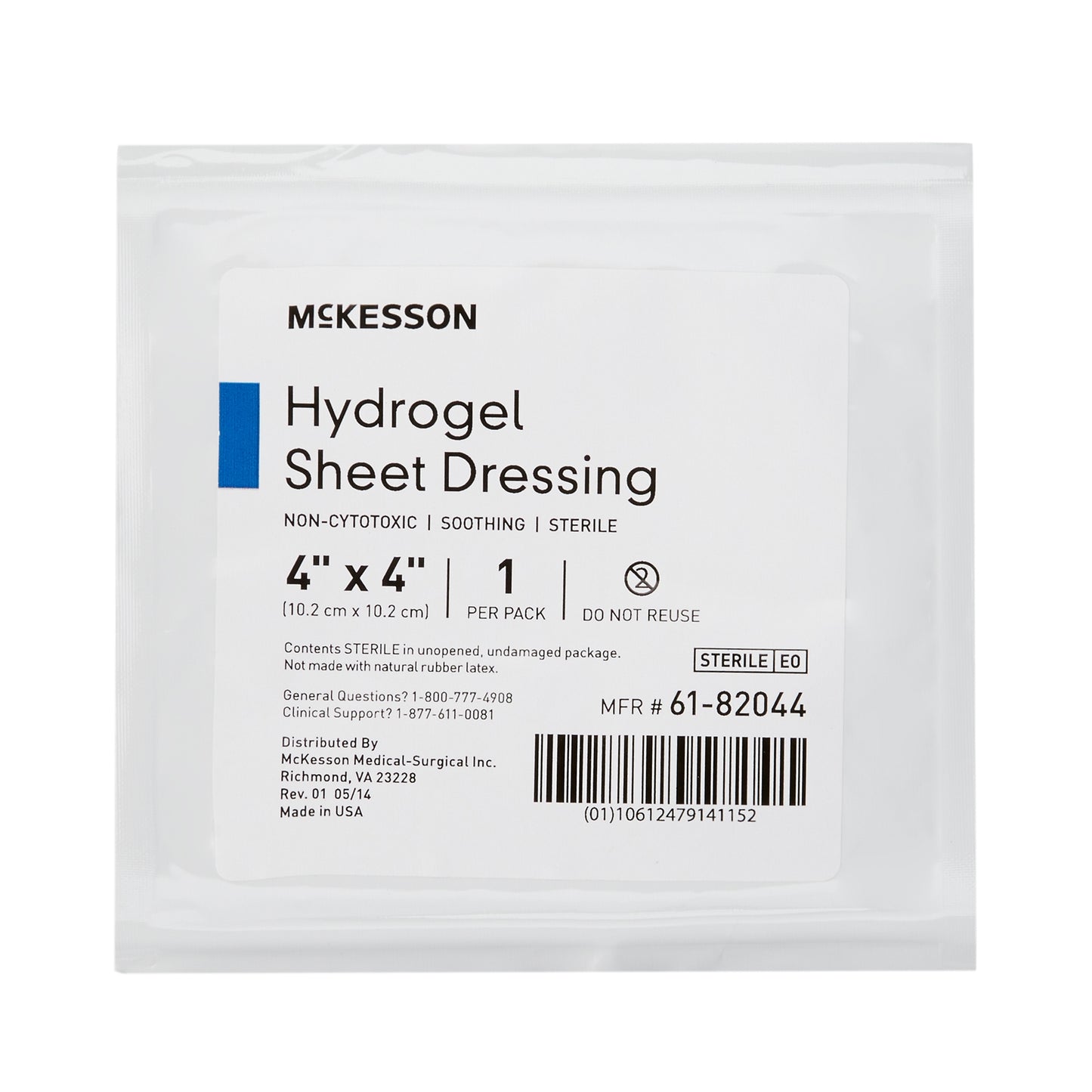 DRESSING, HYDROGEL SHEET STR LF 4X4 (10/BX 4BX/CS)