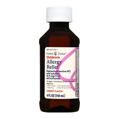 DIPHENHYDRAMINE, LIQ FT SM CHERRY12.5MG/5ML 4OZ
