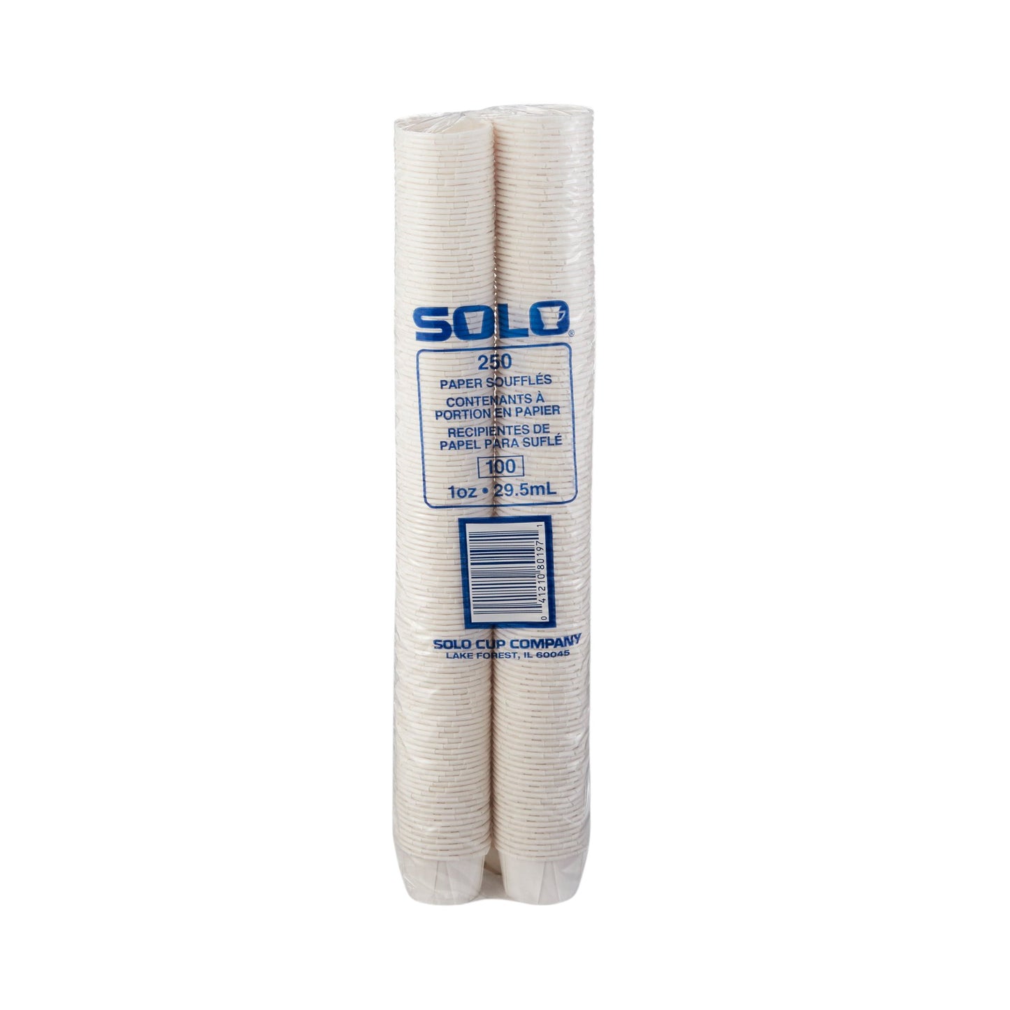 CUP, SOUFFLE PAPER WHT 1OZ (250/PK 20PK/CS)