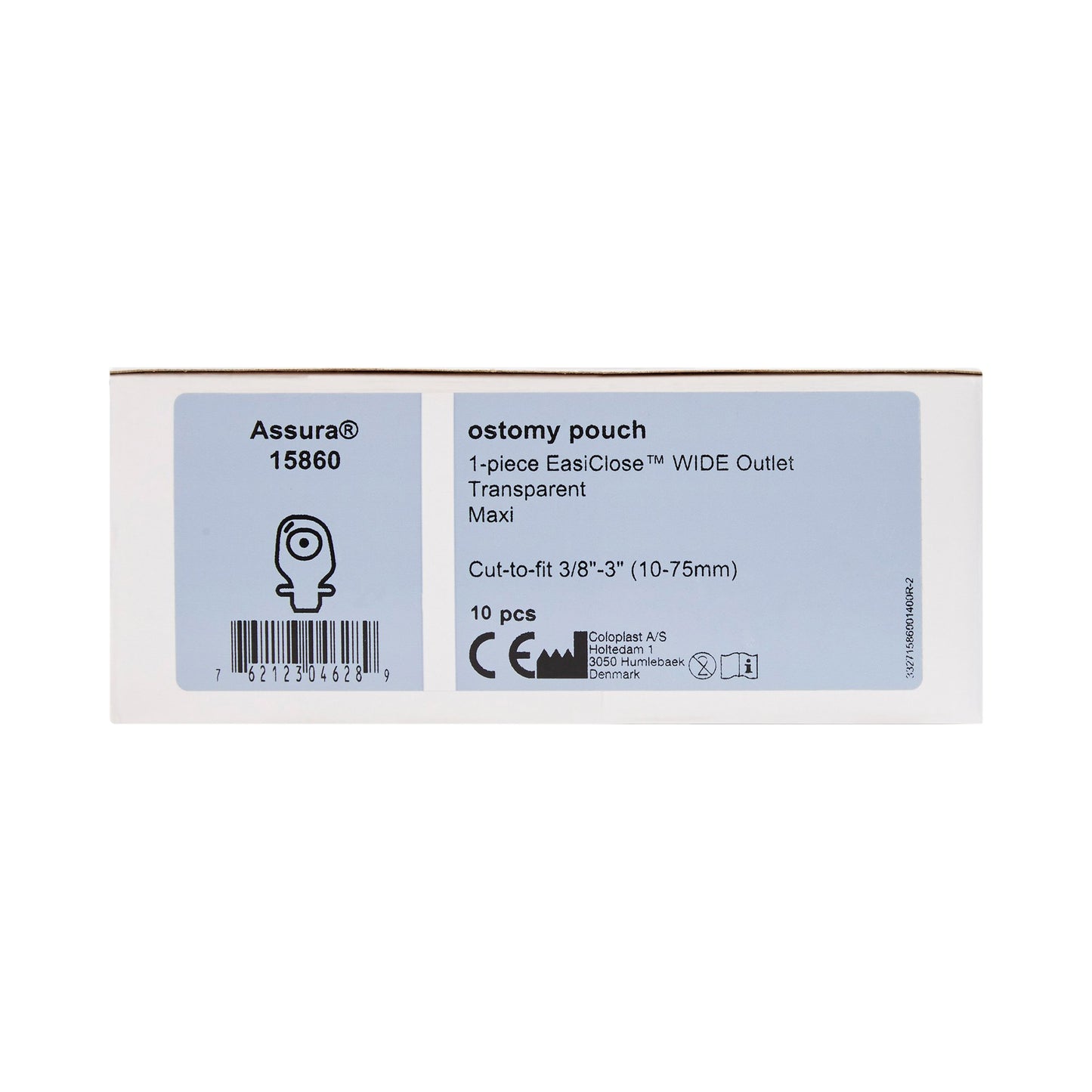 POUCH, 1PC ASSURA MAXI TRNSPRNT 3/8"-3" (10/BX)