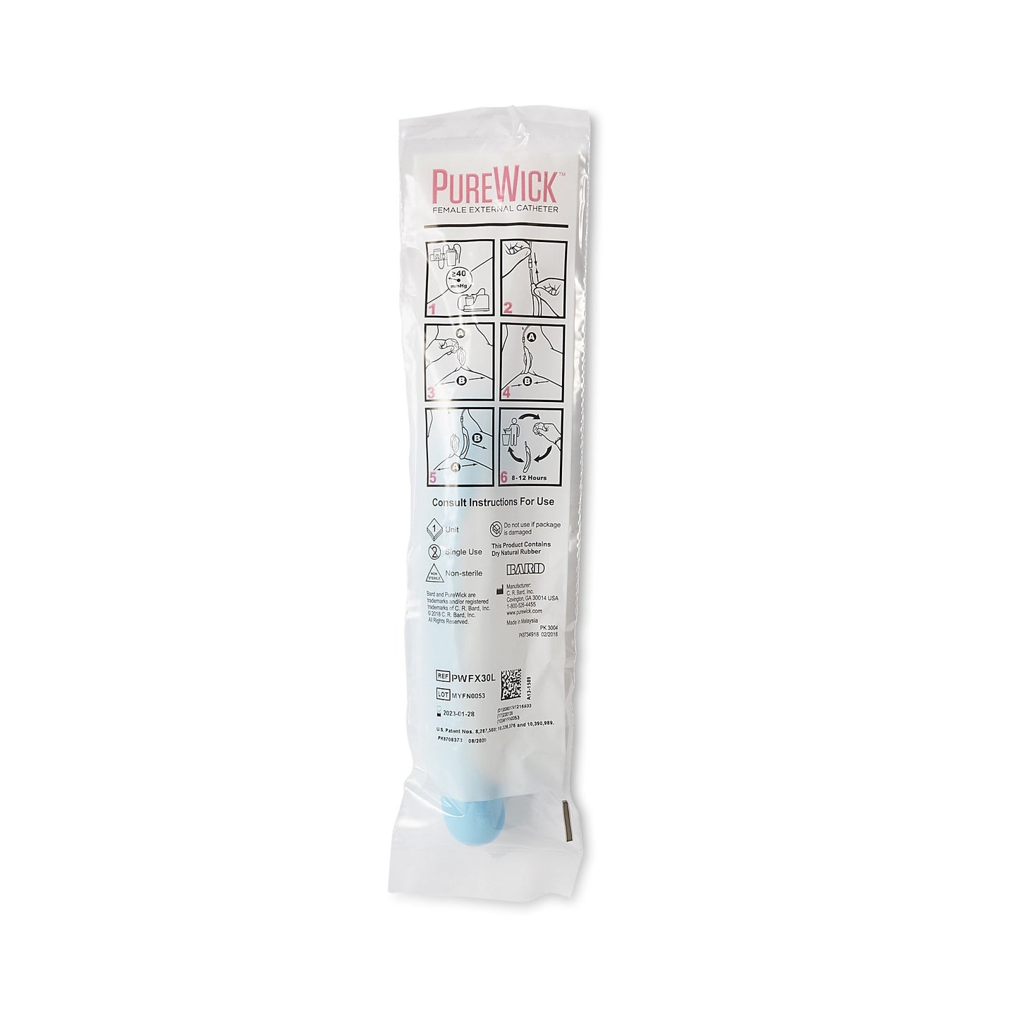 CATHETER, EXTERNAL PUREWICK HOMECARE LATEX FML (30/CS)
