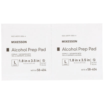 PAD, ALCOHOL PREP STR LG (100/BX 10BX/CS)