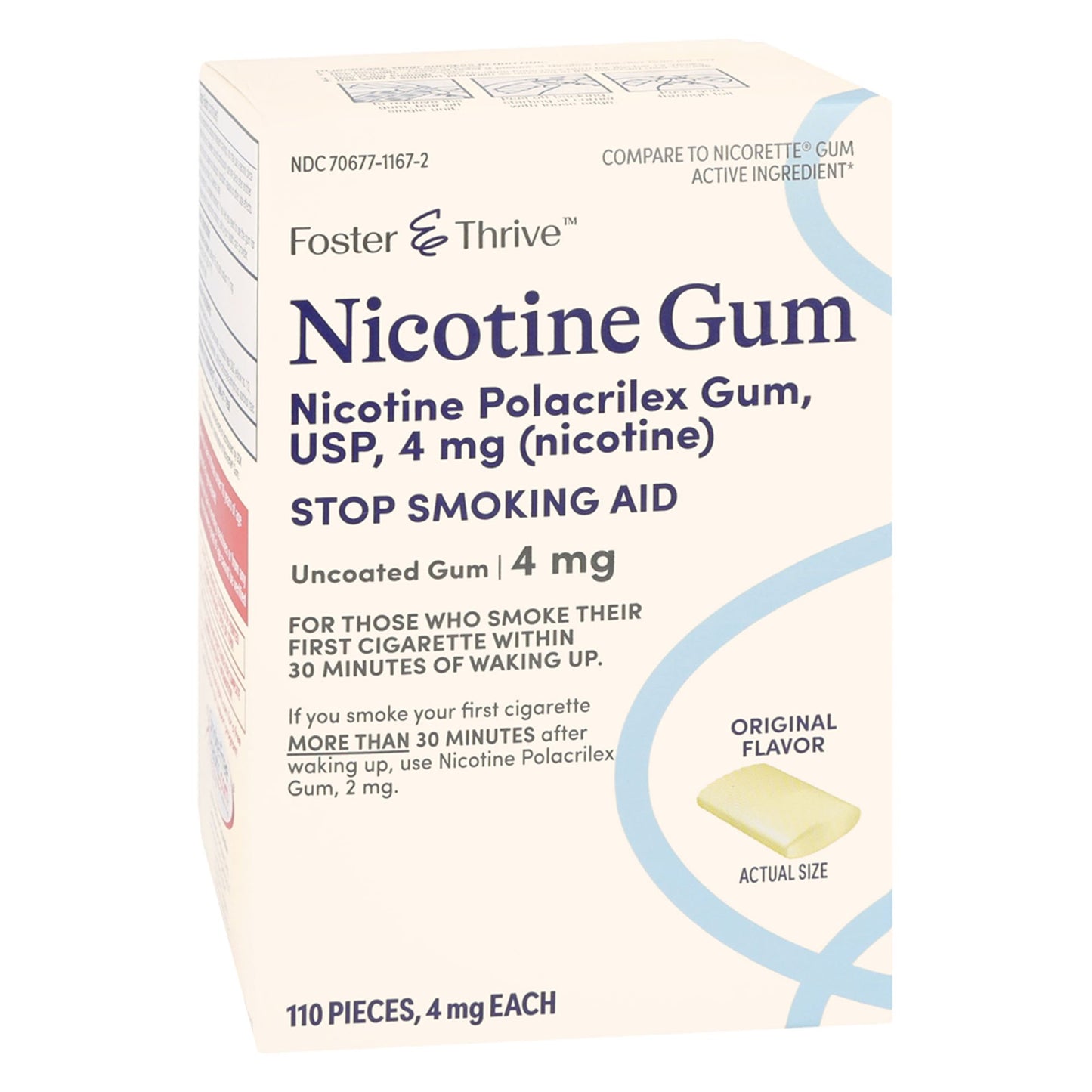 NICOTINE, GUM FT 4MG (110/PK)