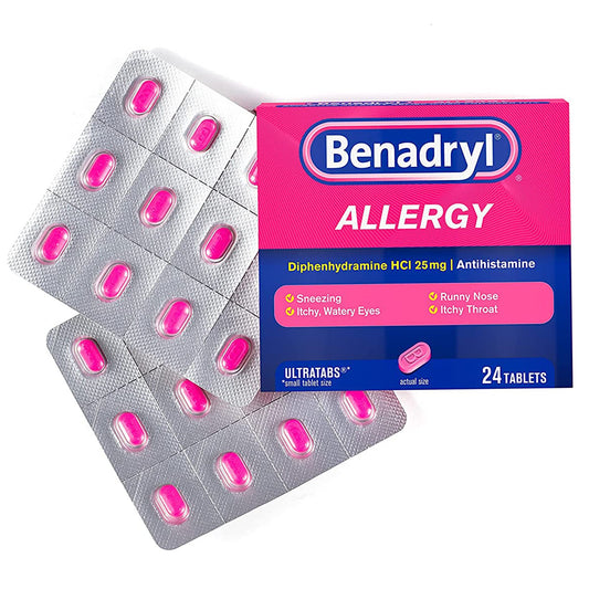BENADRYL ULTRA, TAB 25MG (24/BX 24BX/CS)