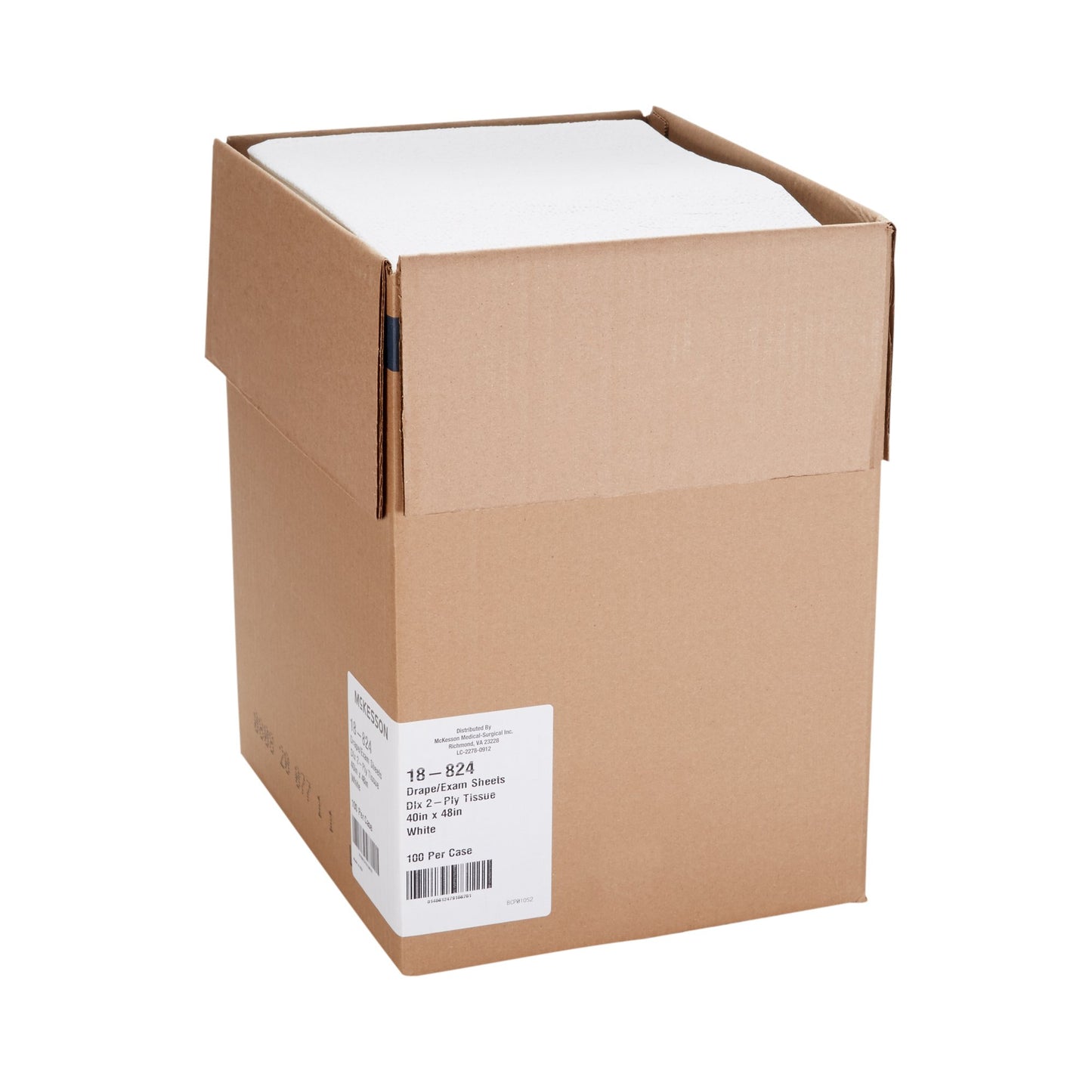 SHEET, DRAPE 2PLY WHT 40X48 (100/CS)