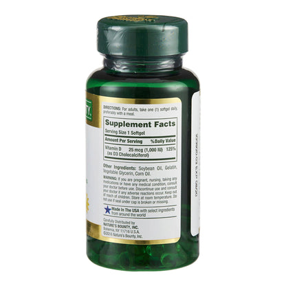 VITAMIN D, SGEL 1000IU (100/BT)
