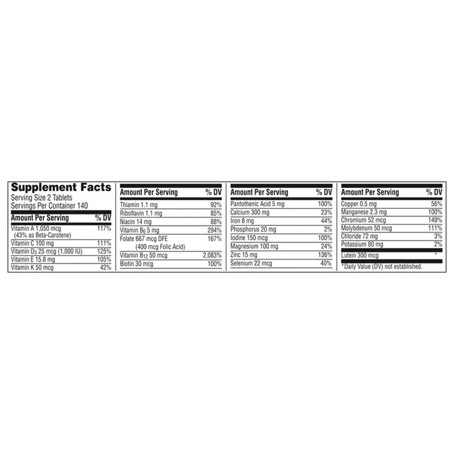 CENTRUM, TAB MINIS WMN 50+ MULTIVITAMIN (160/BT)