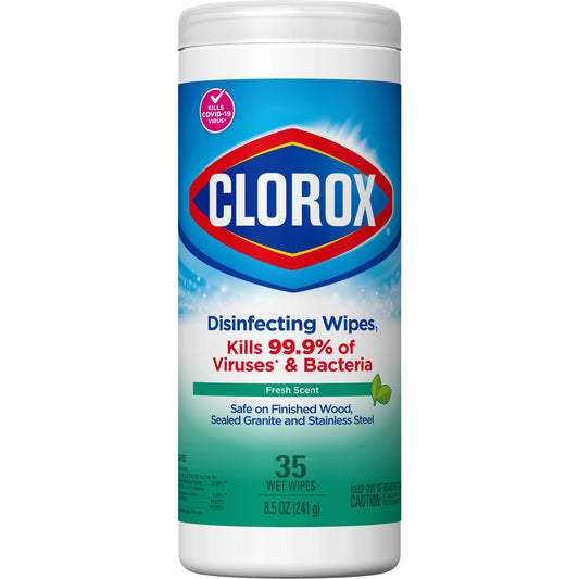 WIPE, CLOROX DISINFECTING FRESH SCNT (35/CT 12CT/C SALFLD