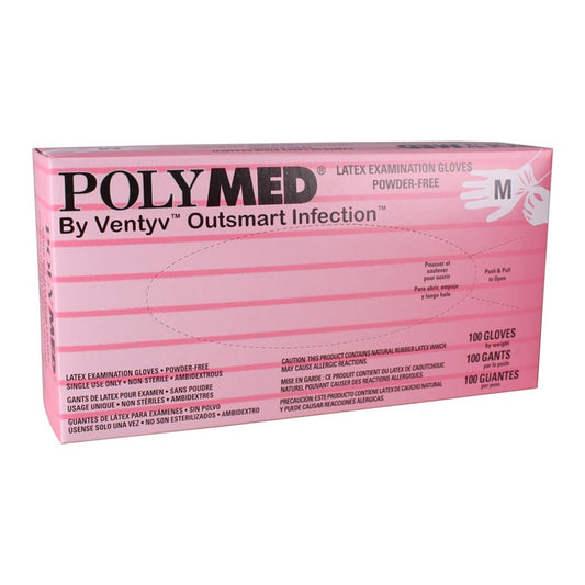 GLOVE, EXAM LTX MED N/S (100/BX 10BX/CS)