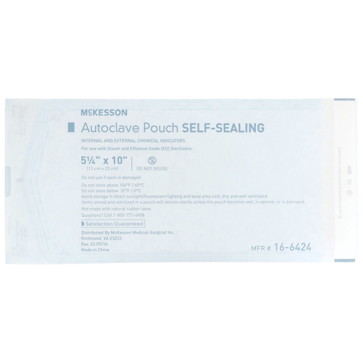 POUCH, SELF SEAL ECON 5.25X10 (200/BX 10BX/CS)