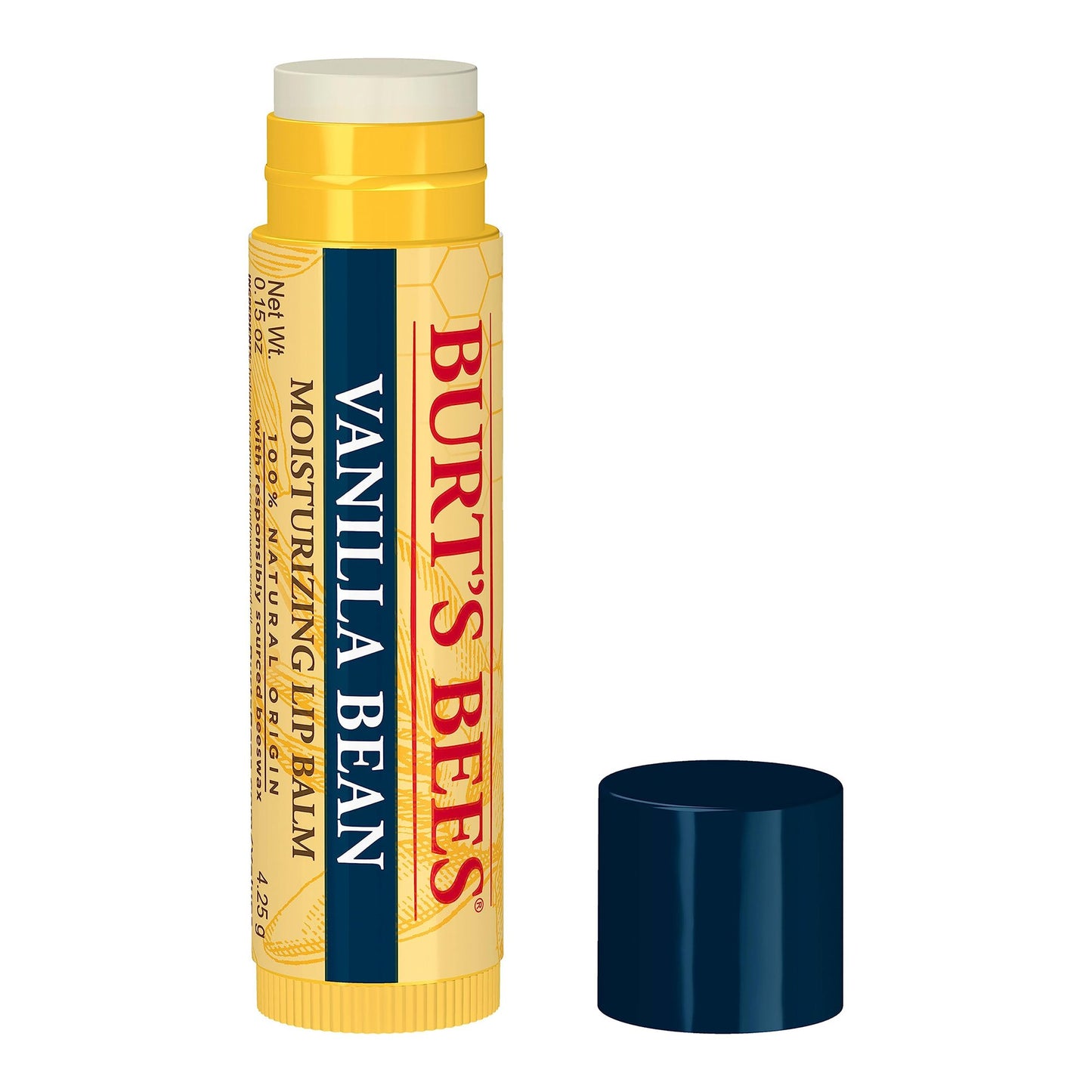 BURTS BEES, LIP BALM VANILLA BEAN .15OZ (6/CT)