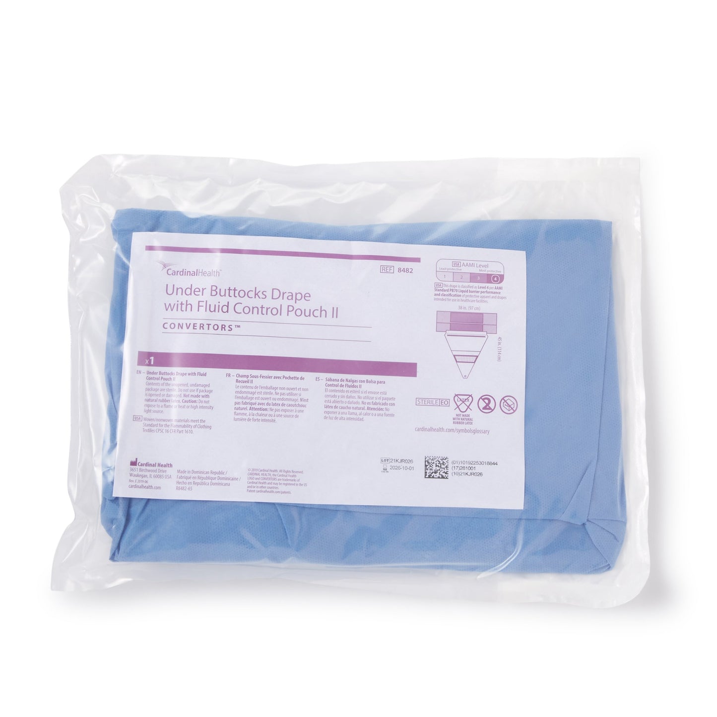 DRAPE, UNDER BUTTOCKS W/FLUID (20/CS)