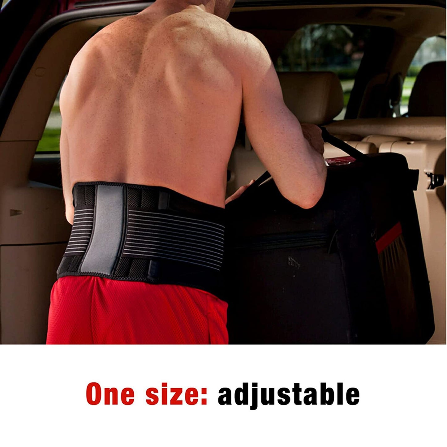 BACK BRACE, ACE ADJ ONE-SIZE (12/BX)