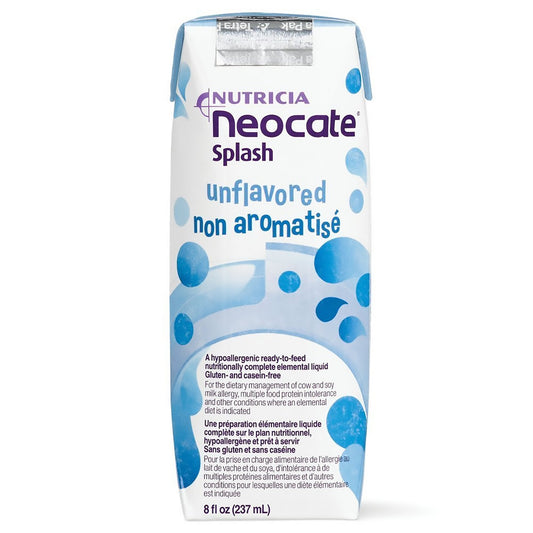 NEOCATE SPLASH, FORMULA F/FEEDING TUBE UNFLAV 8OZ (27/CS)