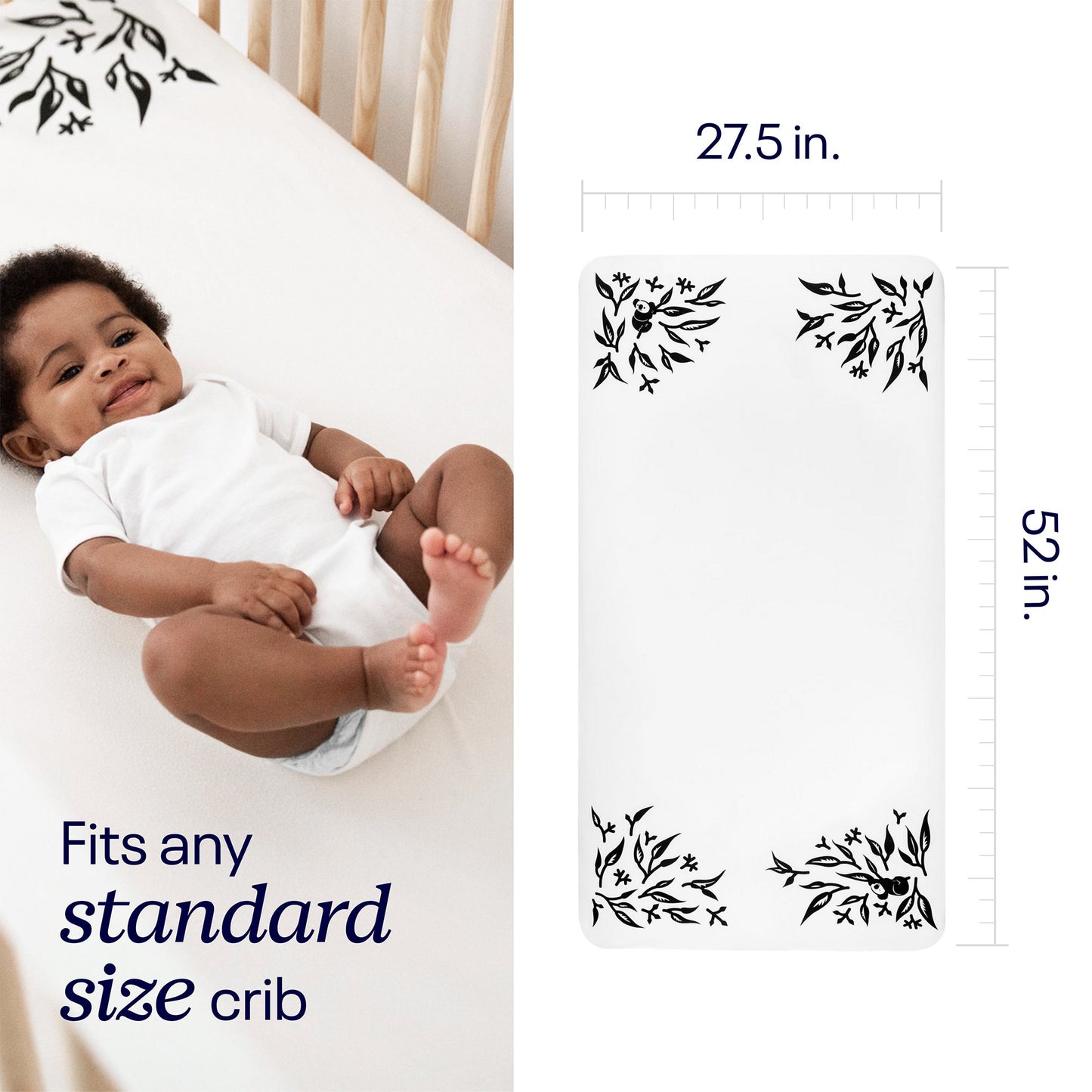 SHEET, SMART F/CRIB GRY