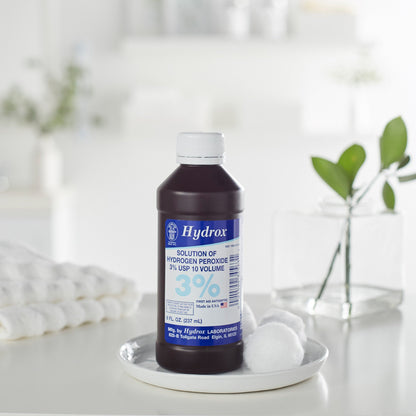 HYDROGEN PEROXIDE, 3% 8OZ (12/CS)