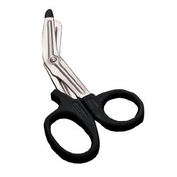 SHEARS, BANDAGE EMS/EMT S/STL W/BLK HANDLE 7 1/4" (12/BX)