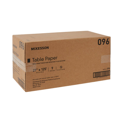 PAPER, TABLE POLY PERF WHT 21"X125' (9RL/CS)