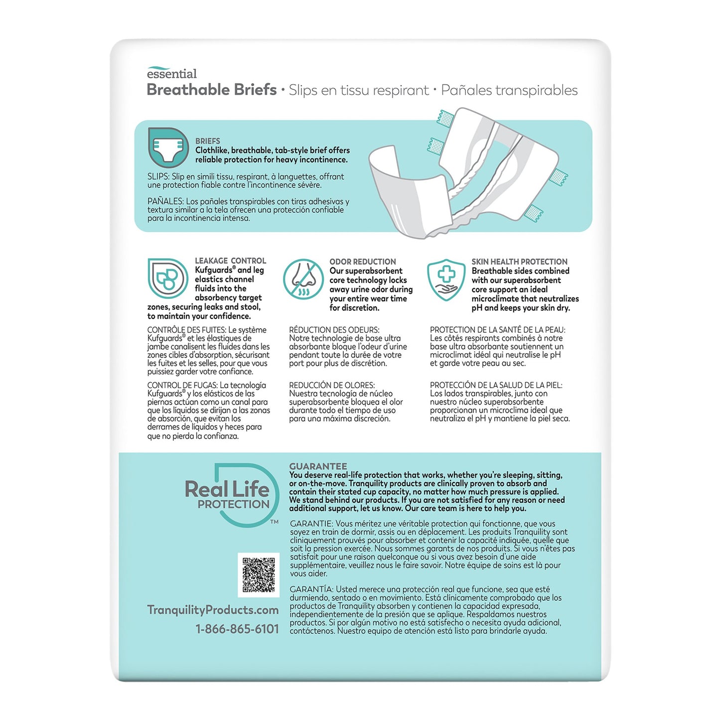 BRIEF, INCONT TRANQUILITY HVY ABSRB MED (12/BG 8BG/CS)