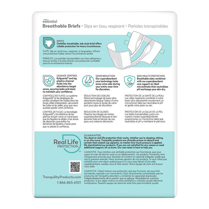 BRIEF, INCONT TRANQUILITY HVY ABSRB MED (12/BG 8BG/CS)