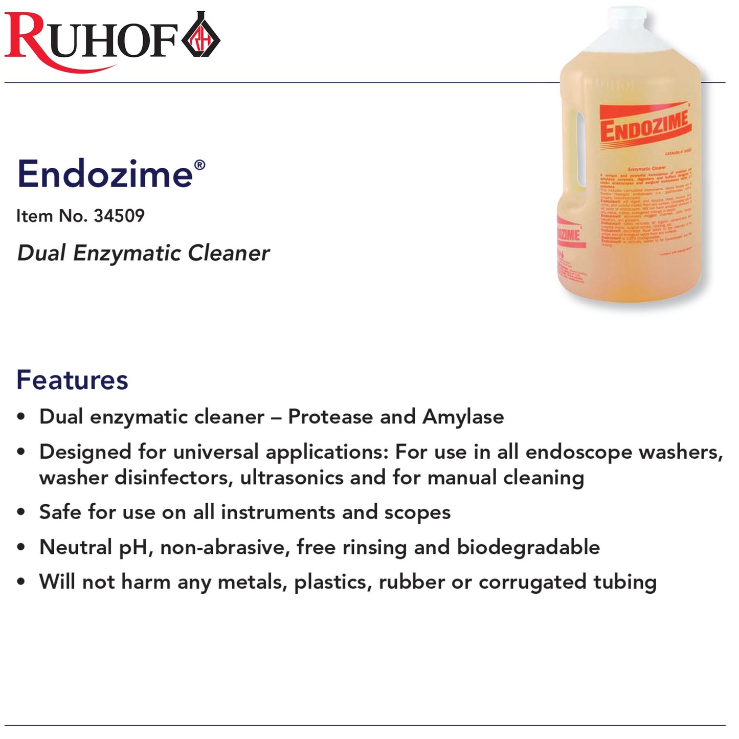 CLEANER, DETRGNT CONC ENDOZYME(4GL/CS)
