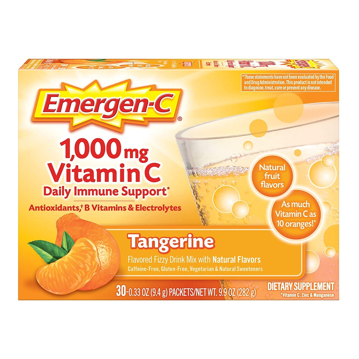 EMERGEN-C, DRINK MIX TANGERINE(30/BX) 9ALCCP
