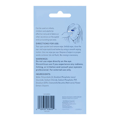 EYELID, WIPE WET FT SM (30/BX)