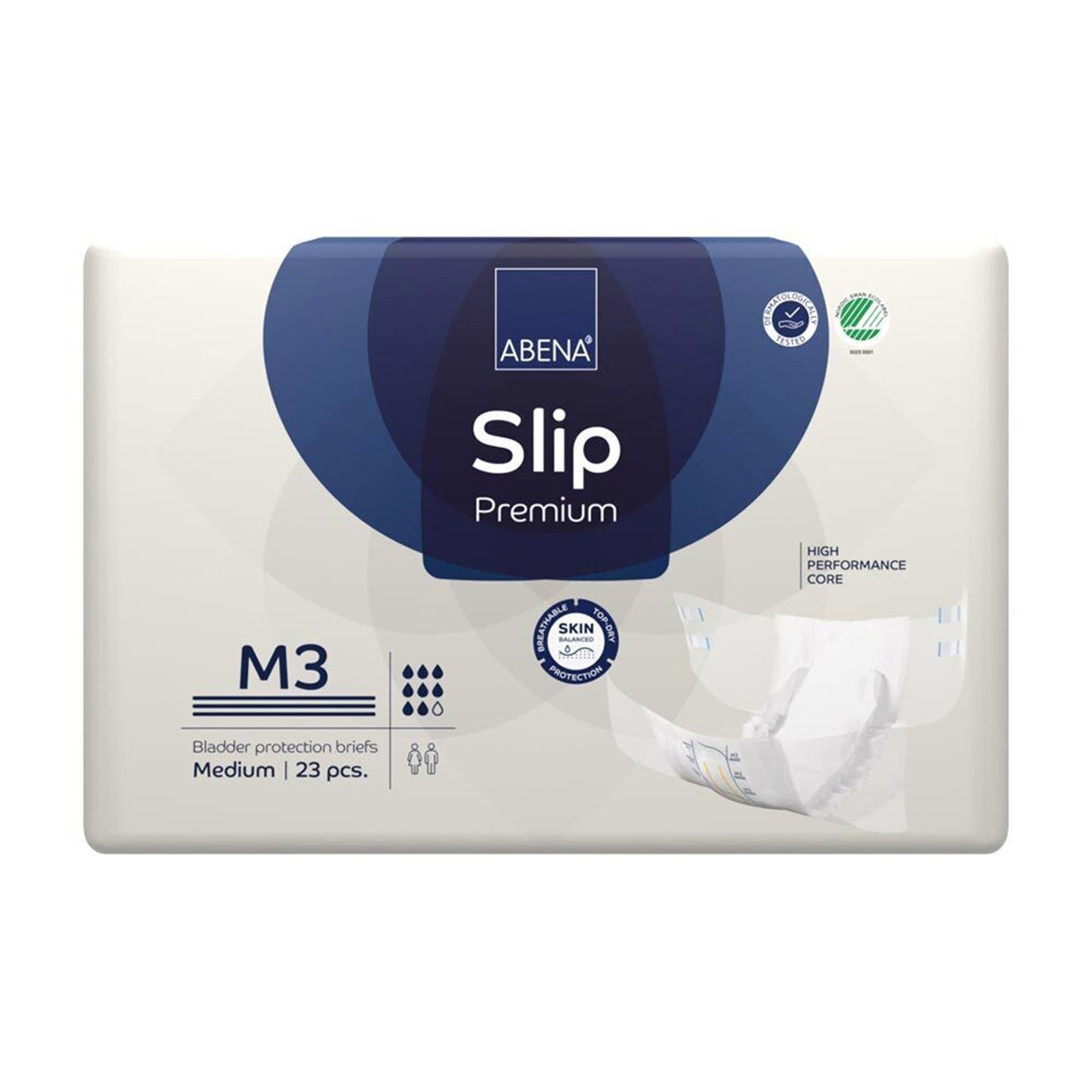BRIEF, INCONT ABENA SLIP PREM ADLT M3 MED (23/PK 4PK/CS)