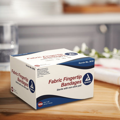 BANDAGE, FINGER TIP 1.75"X 3" STR (100/BX 24BX/CS)