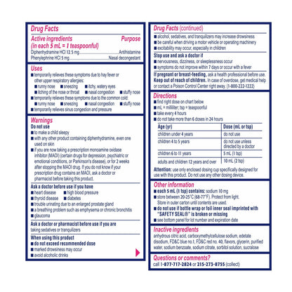 BENADRYL, LIQ CHLD ALLERGY+CONGESTION GRAPE 5-12.5MG/5ML 4OZ