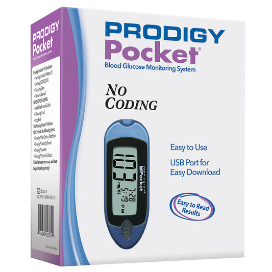 GLUCOMETER, PRODIGY POCKET PORT BLU METER ONLY (10/CS)