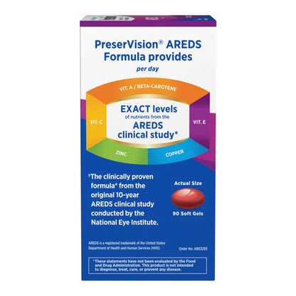 PRESER VISION AREDS 2+MULTIVITAMIN, CAP SGEL (100/BT)