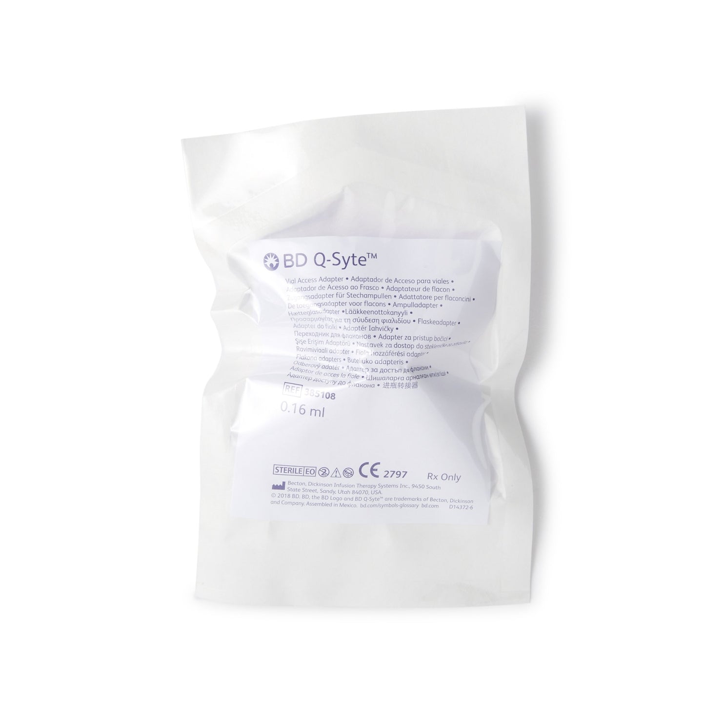 ADAPTER, Q-SYTE VIAL ACCESS (25/BX 4BX/CS)