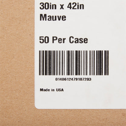 GOWN, EXAM T/P/T F/B OPN MAUVE30X42 (50/CS)