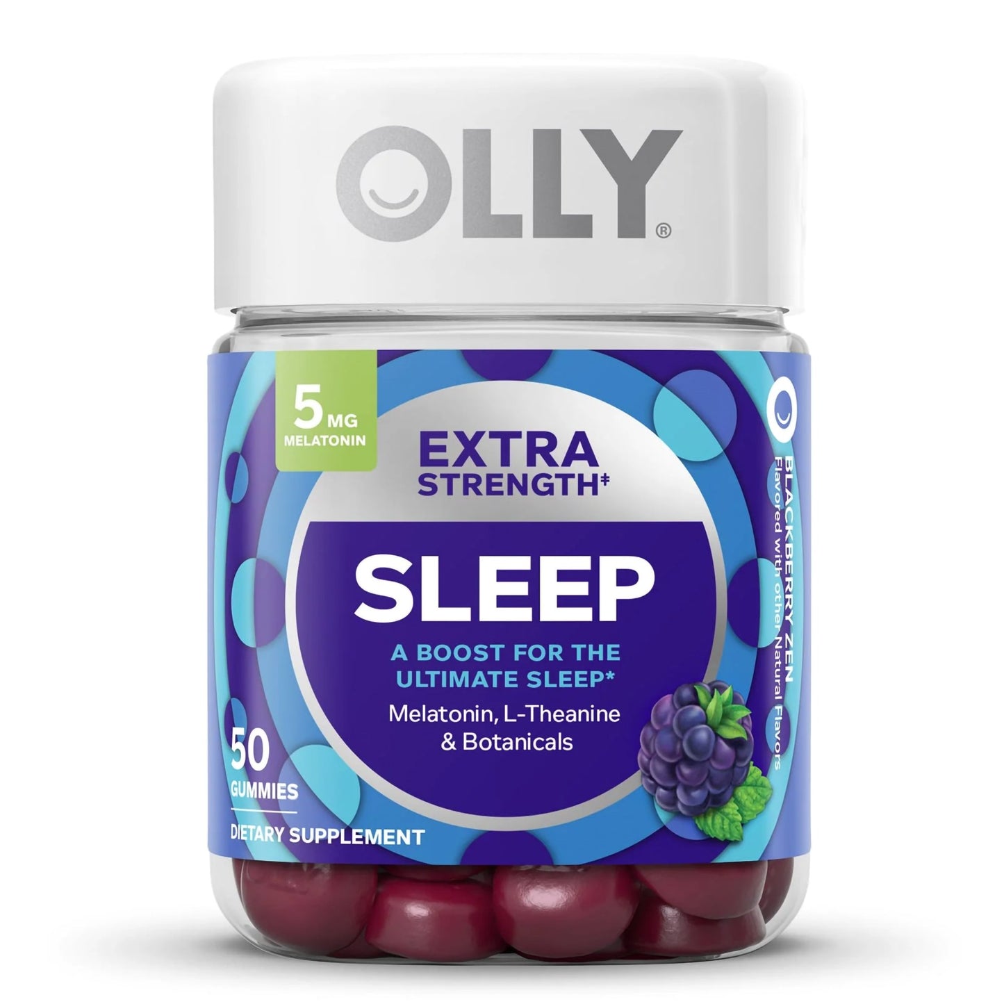 OLLY, GUMMY SLEEP ZEN XS BLK BERRY (50/BT)