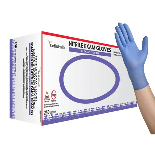 GLOVE, EXAM NITRL FLEXAL XSM P/F CHEMO BLU (250/BX 10BX/CS)