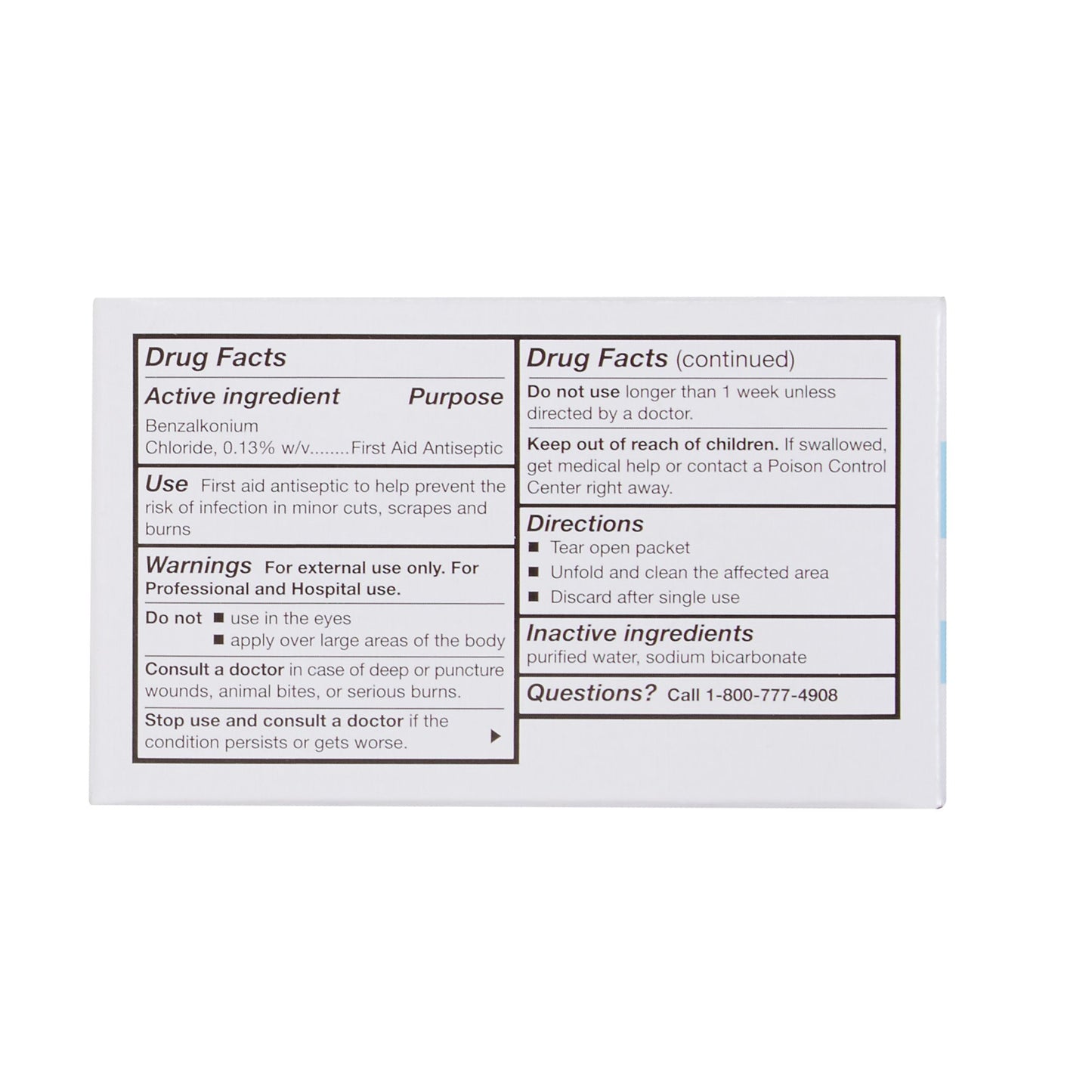 TOWELETTE, BZK (100/BX 10BX/CS) PSSCMP