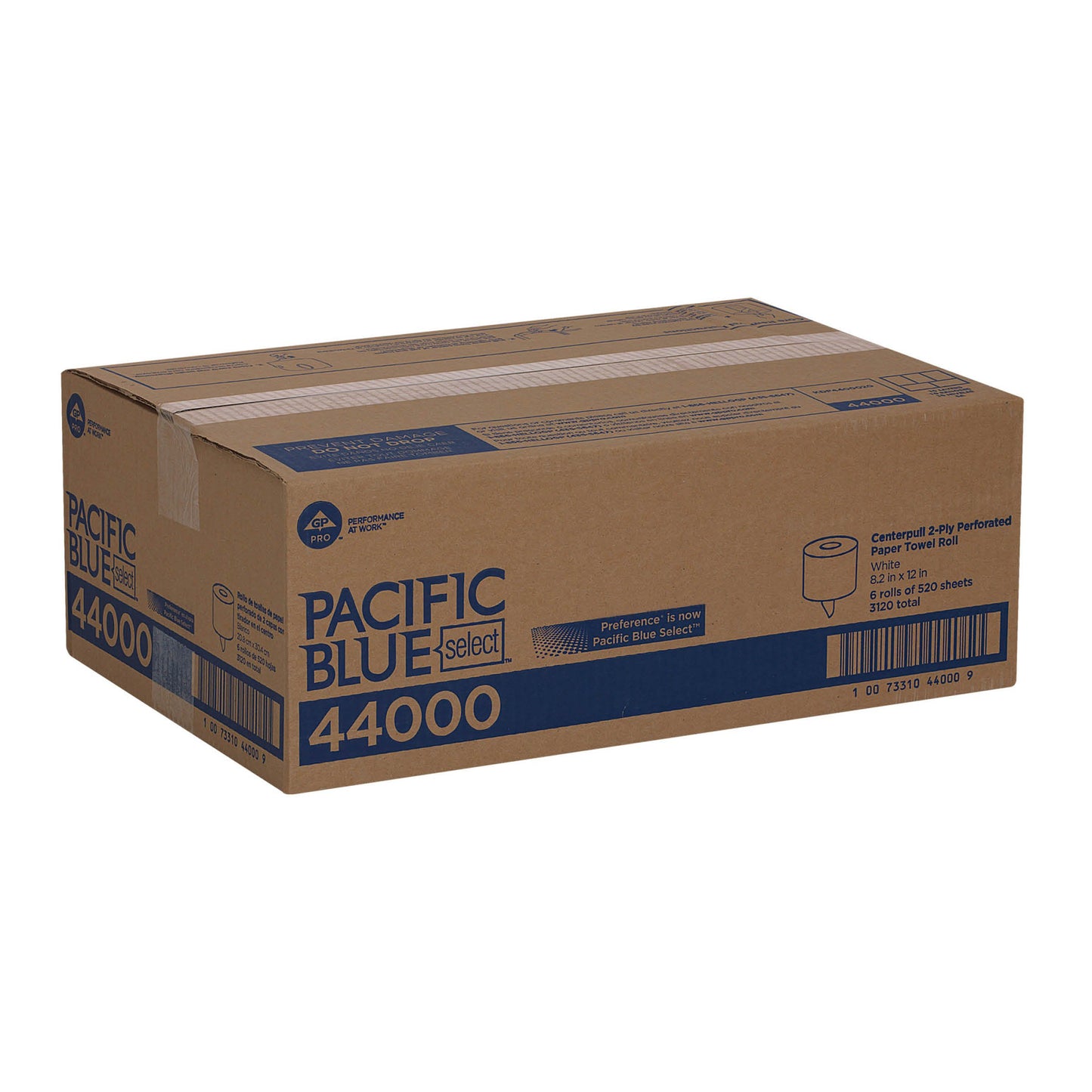 TOWEL, PAPER CNTR-FLD 2PLY WHT(6RL/CS)