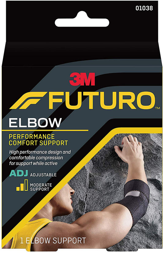 ELBOW SUPPORT, FUTURO ADJ 2.25X3.75X5.125 (12/CS) 3M
