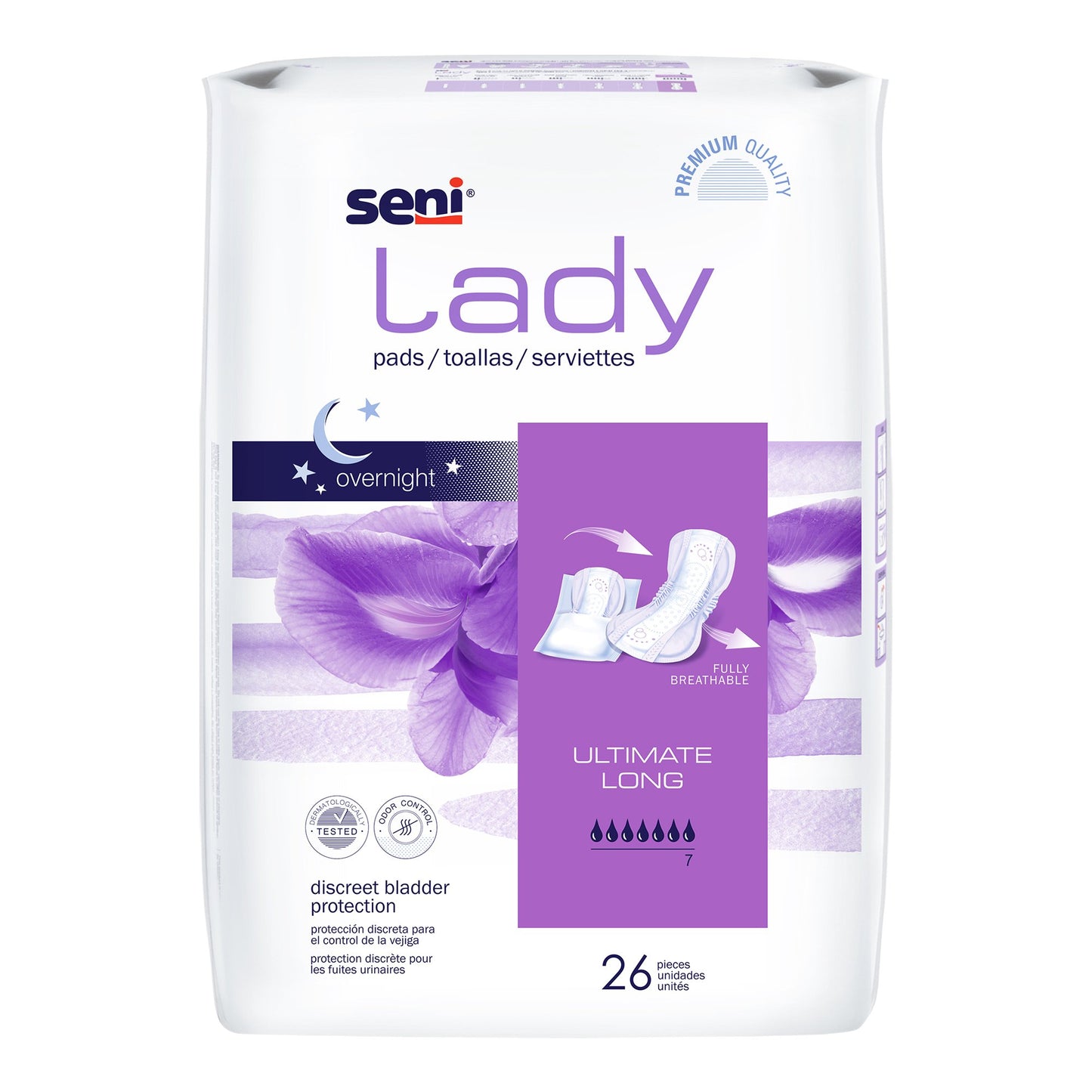 PAD, SENI LADY ULTIMATE LONG OVERNIGHT (26/PK 8PK/CS)