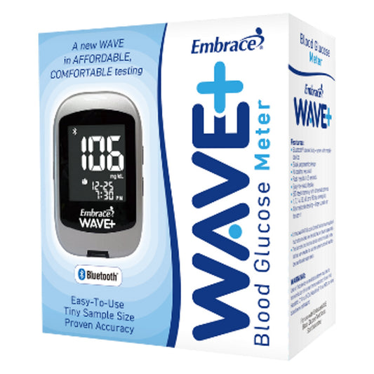 METER, BLOOD GLUCOSE EMBRACEWAVE+