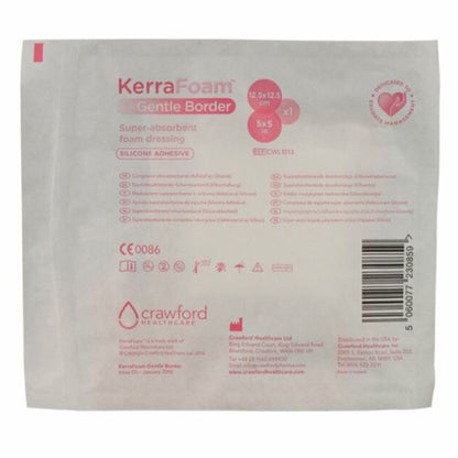 DRESSING, WND KERRAFOAM GNTL BRDR 5"X5" (10/CT 10CT/CS)