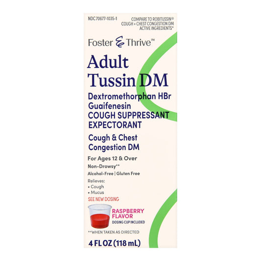 TUSSIN DM, LIQ FT SM ADLT 50-5MG/5ML 4OZ