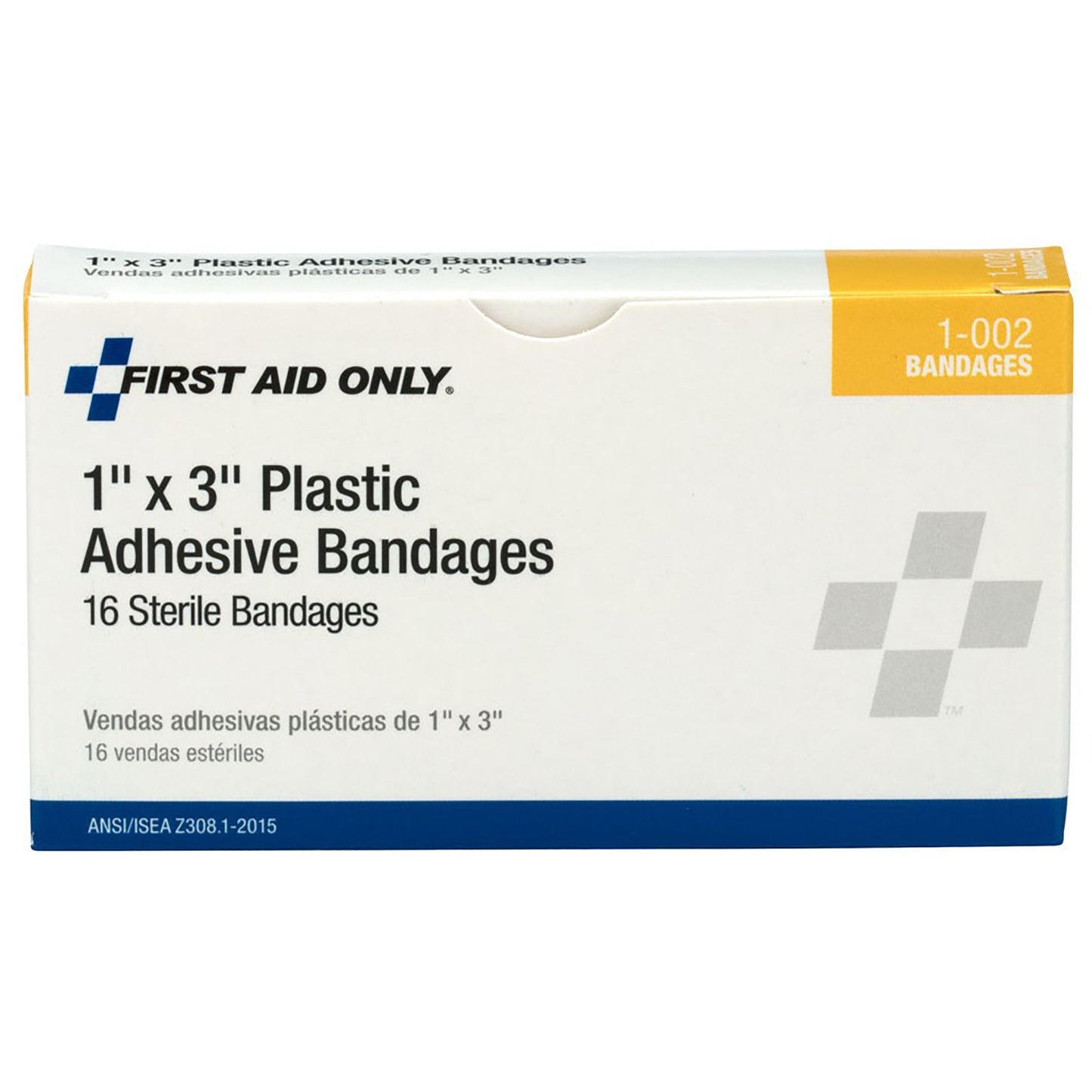 BANDAGE, ADH PLAS 1"X3" (16/BX60BX/CS)