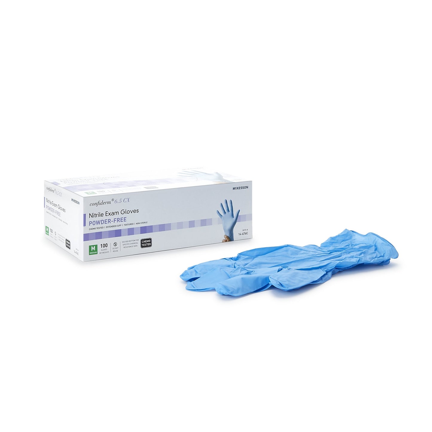 GLOVE, EXAM NTRL MED N/S EXTCFCHEMO 6.5CX (100/BX 10BX/CS)