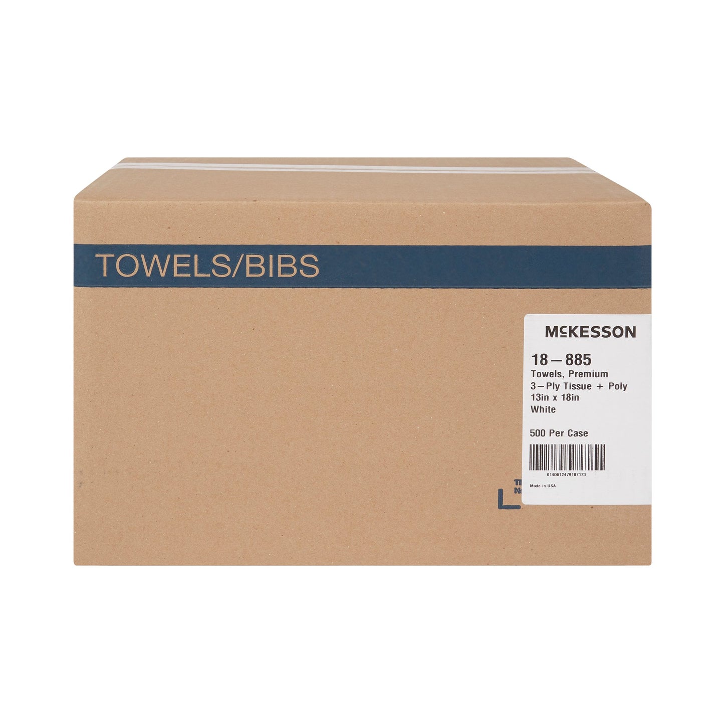 TOWEL, PRO 3PLY/POLY WHT 13X18(500/CS)
