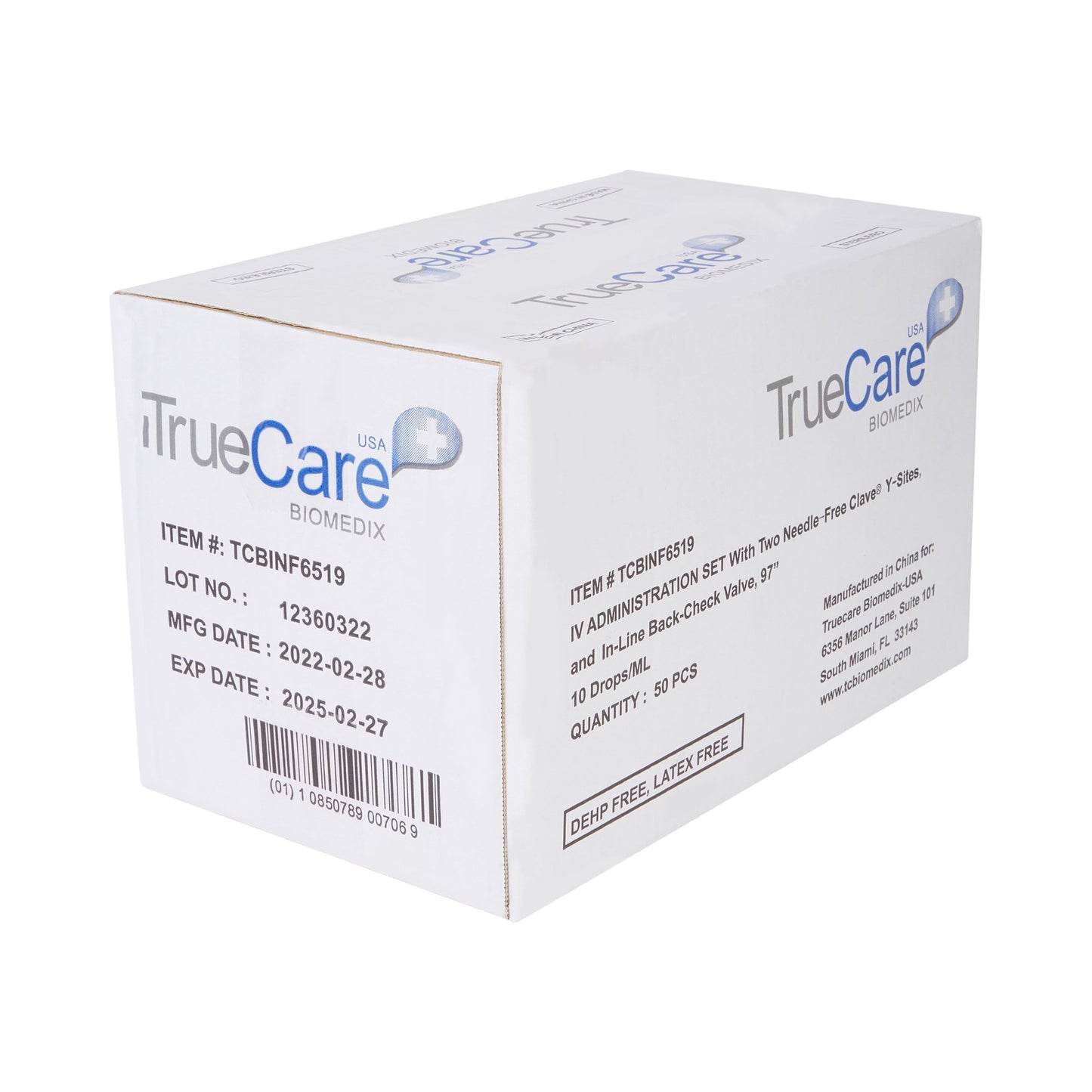 IV PUMP SET, 10DRP 2 NF PORTS 97" (50/BX)